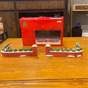 HAND PAINTED PORCELAIN BRICK WALL